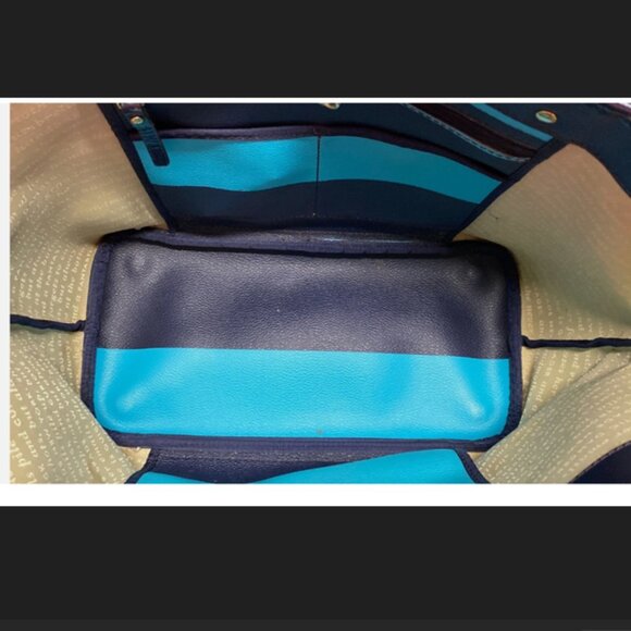 kate spade STORYBOOK Harmony Boutique Stripe Tote EUC - Picture 5 of 11